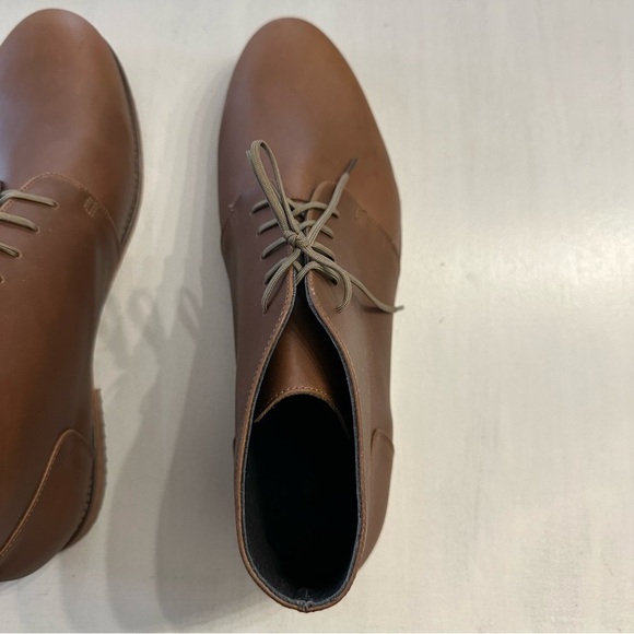 Nisolo Men\'s Everyday Chukka Lace-Up Boots in Brown Leather Sz 12 NIB
